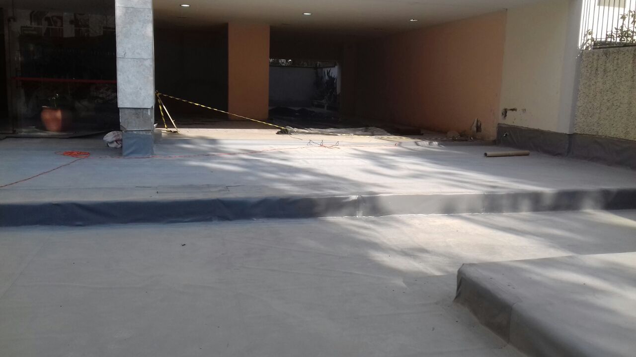 aplicação das Mantas de PVC